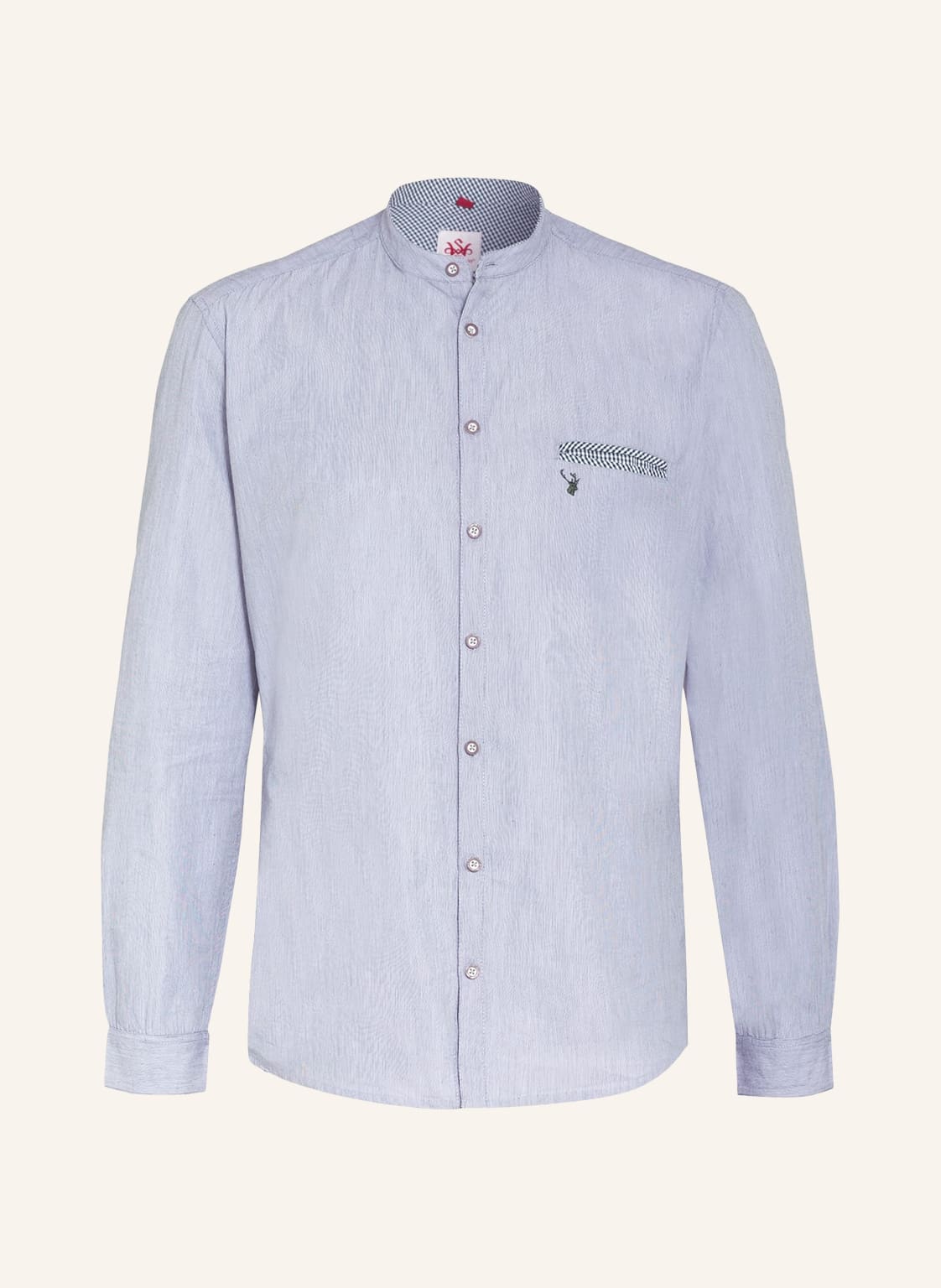 Image of Spieth & Wensky Trachtenhemd Slim Fit Mit Stehkragen gruen