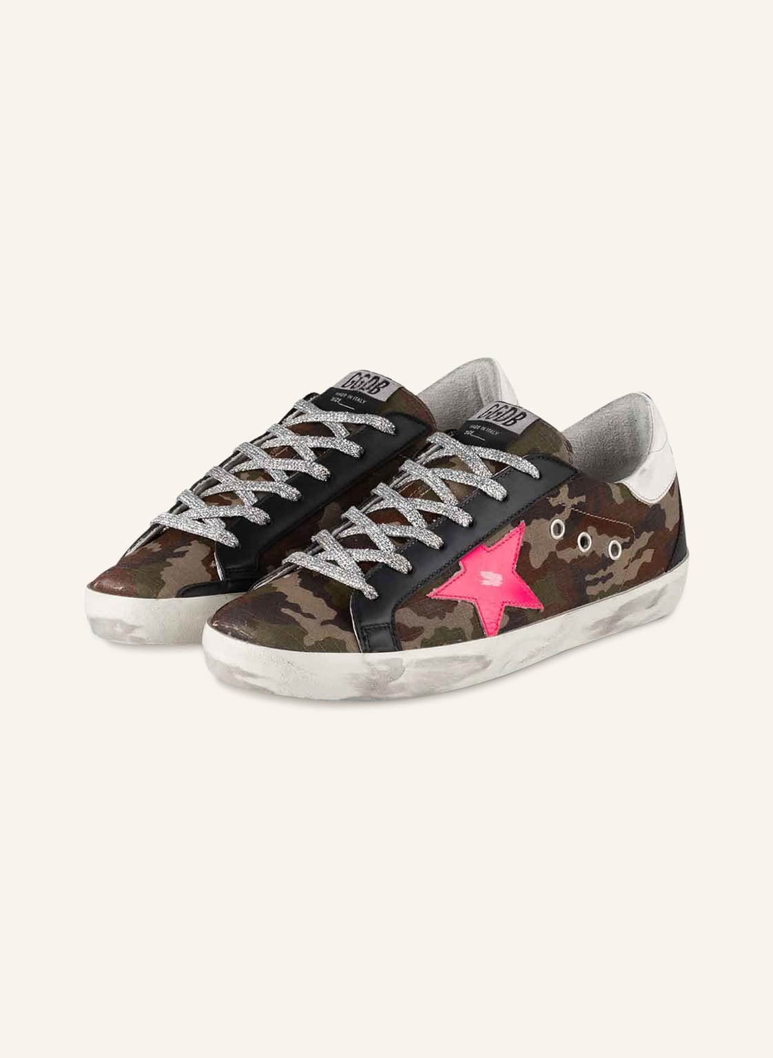 Image of Golden Goose Sneaker Super-Star gruen