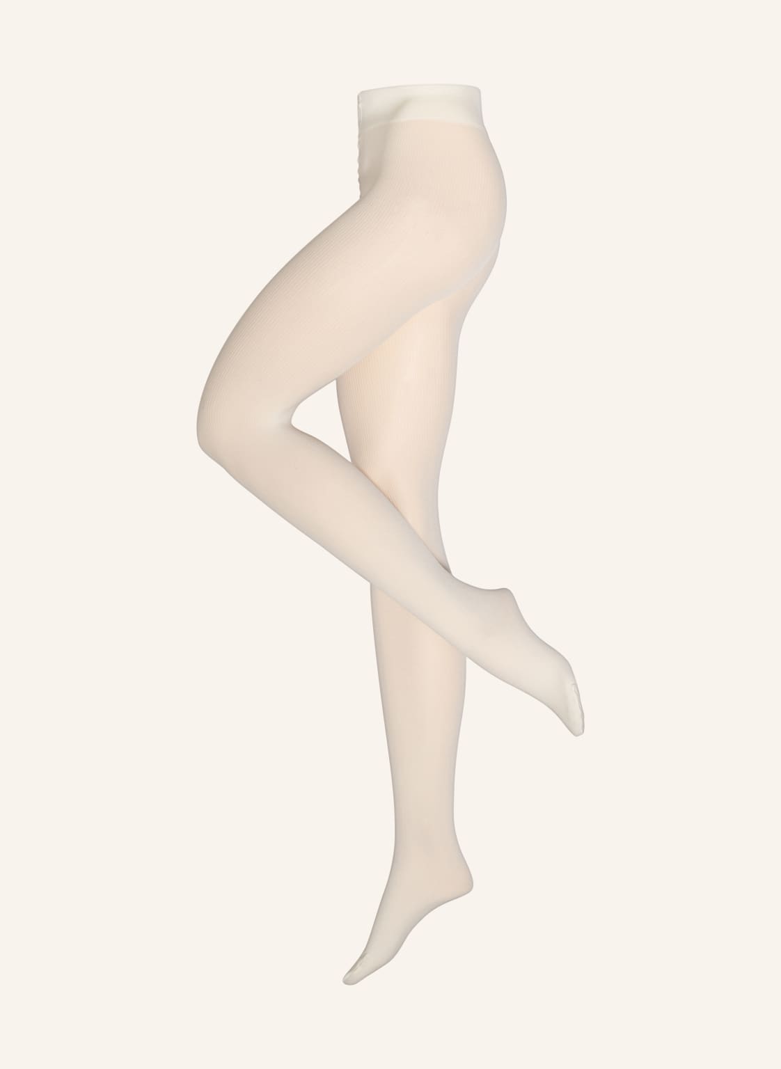 Image of Wolford Feinstrumpfhose Mary Cotton Rib weiss