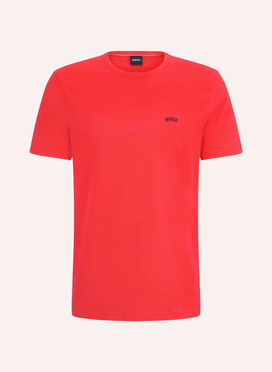 Image of Boss T-Shirt Tee Curved rot