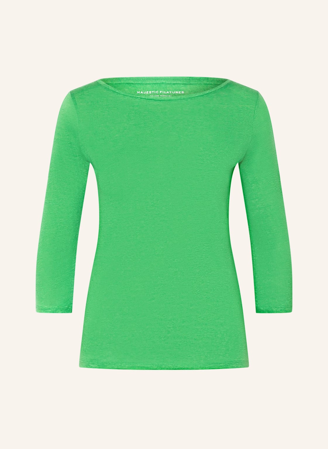 Image of Majestic Filatures Leinenshirt Mit 3/4-Arm gruen