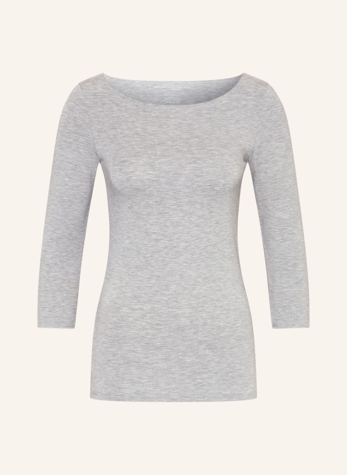 Image of Majestic Filatures Shirt Mit 3/4-Arm grau