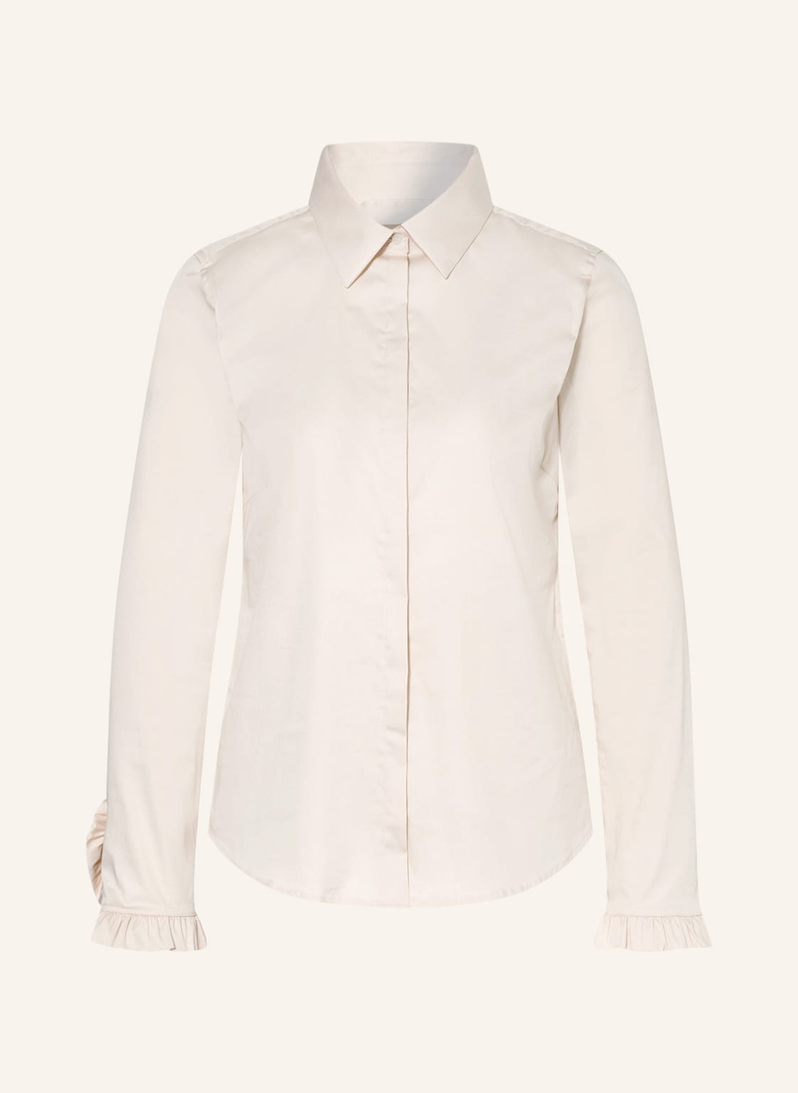 Image of Mos Mosh Hemdbluse Mattie Mit Volants weiss