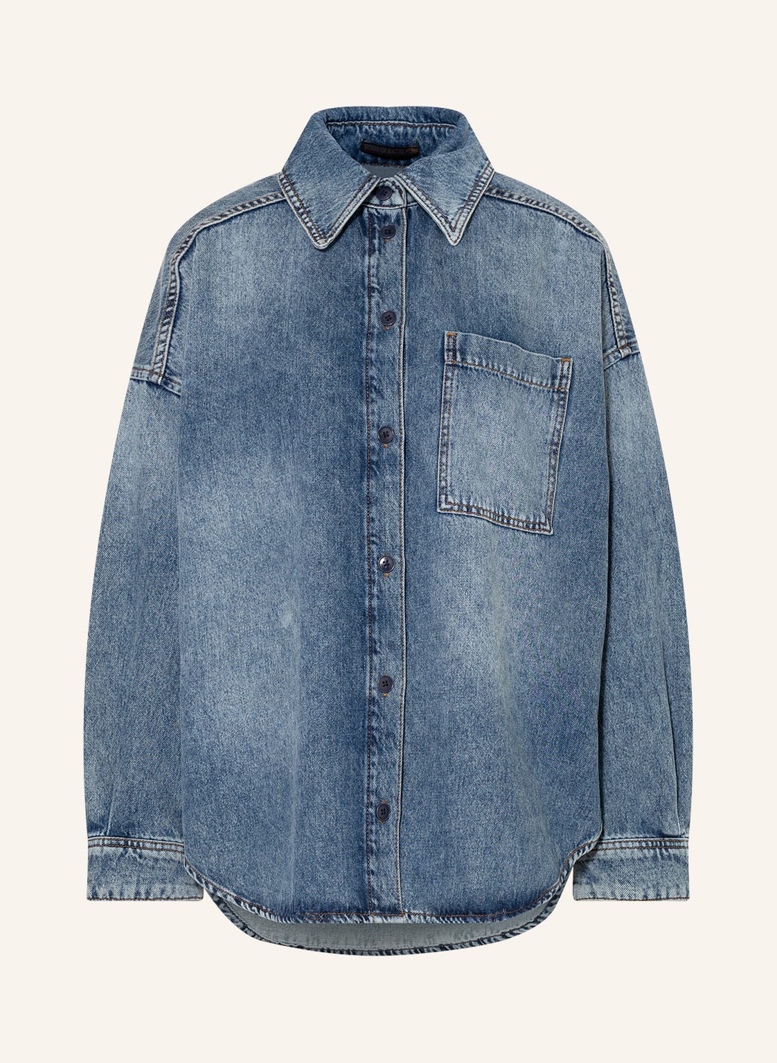 Image of Drykorn Jeans-Overshirt Varin blau