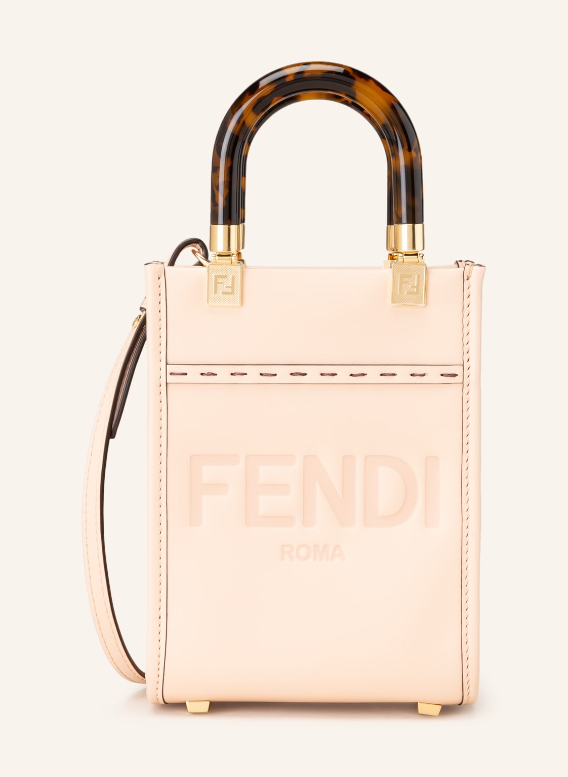 Image of Fendi Umhängetasche Sunshine Mini rosa
