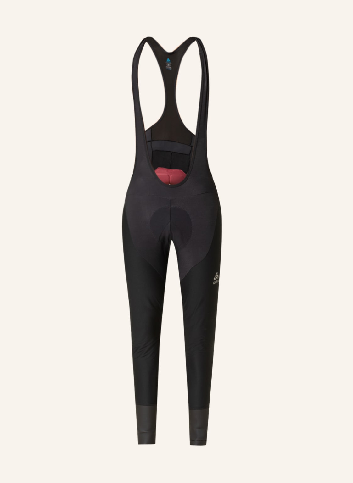 Image of Odlo Softshell-Radhose Zeroweight X-Warm Pro Mit Trägern Und Gepolstertem Einsatz schwarz