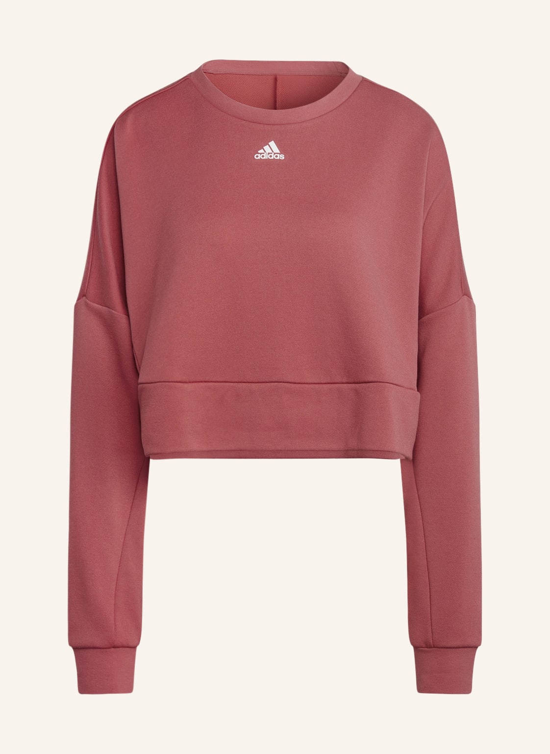 Image of Adidas Cropped-Sweatshirt Aeroready Studio rot