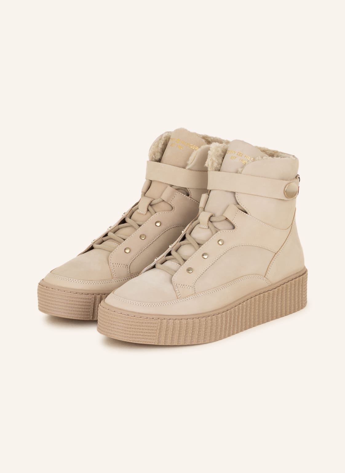 Image of Tommy Hilfiger Schnürboots beige