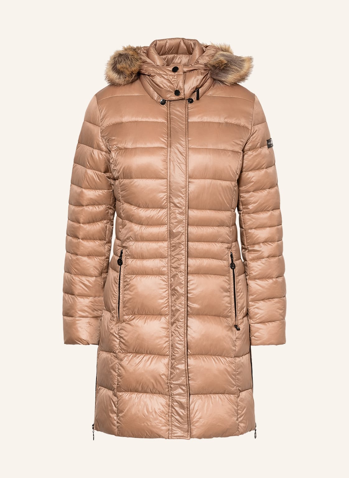 Image of Frieda & Freddies Steppmantel dalia2 Mit Abnehmbarem Kunstpelz braun