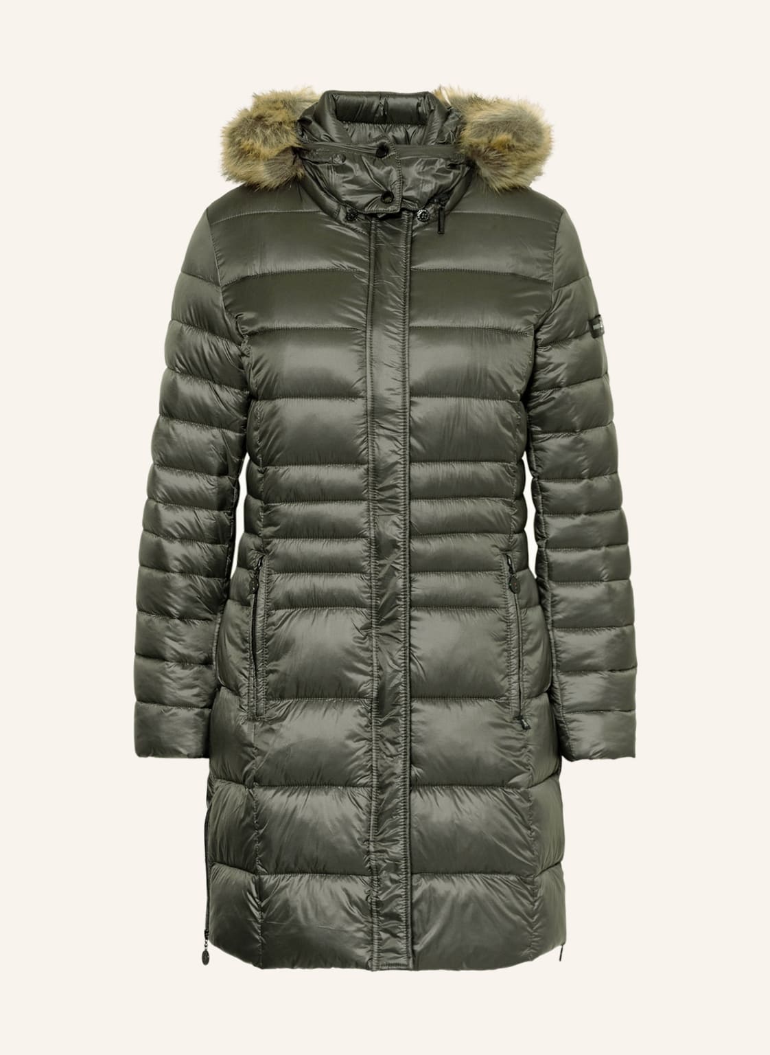 Image of Frieda & Freddies Steppmantel dalia2 Mit Abnehmbarem Kunstpelz gruen