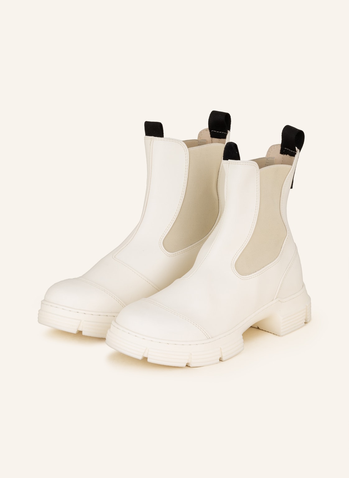 Image of Ganni Chelsea-Boots weiss