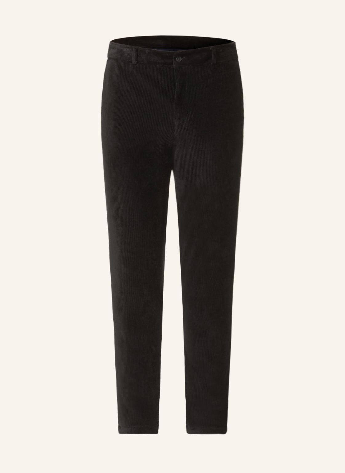 Image of Paul Anzughose Slim Fit Aus Cord schwarz