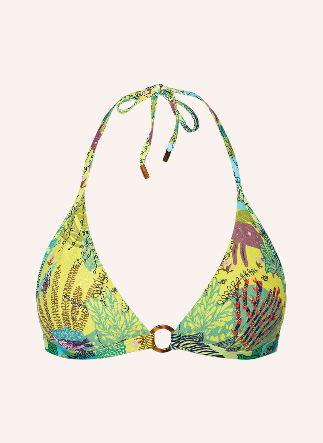 Image of Vilebrequin Triangel-Bikini-Hose Flechett gruen