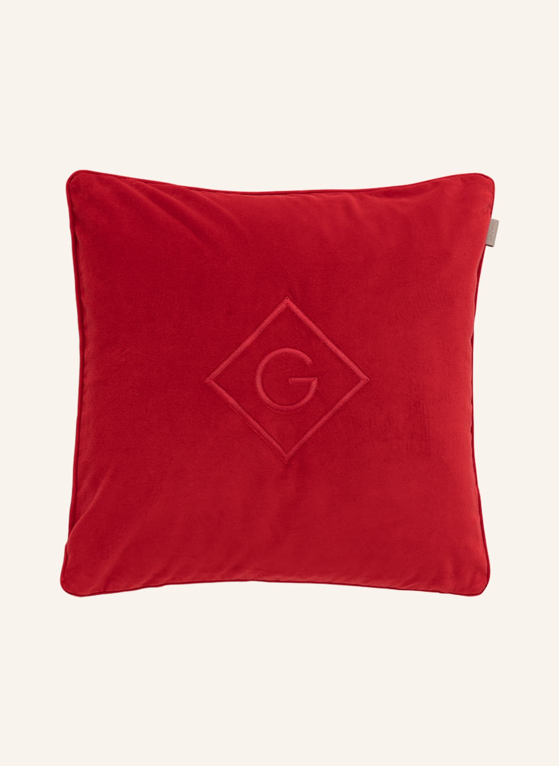 Image of Gant Home Samt-Dekokissenhülle rot