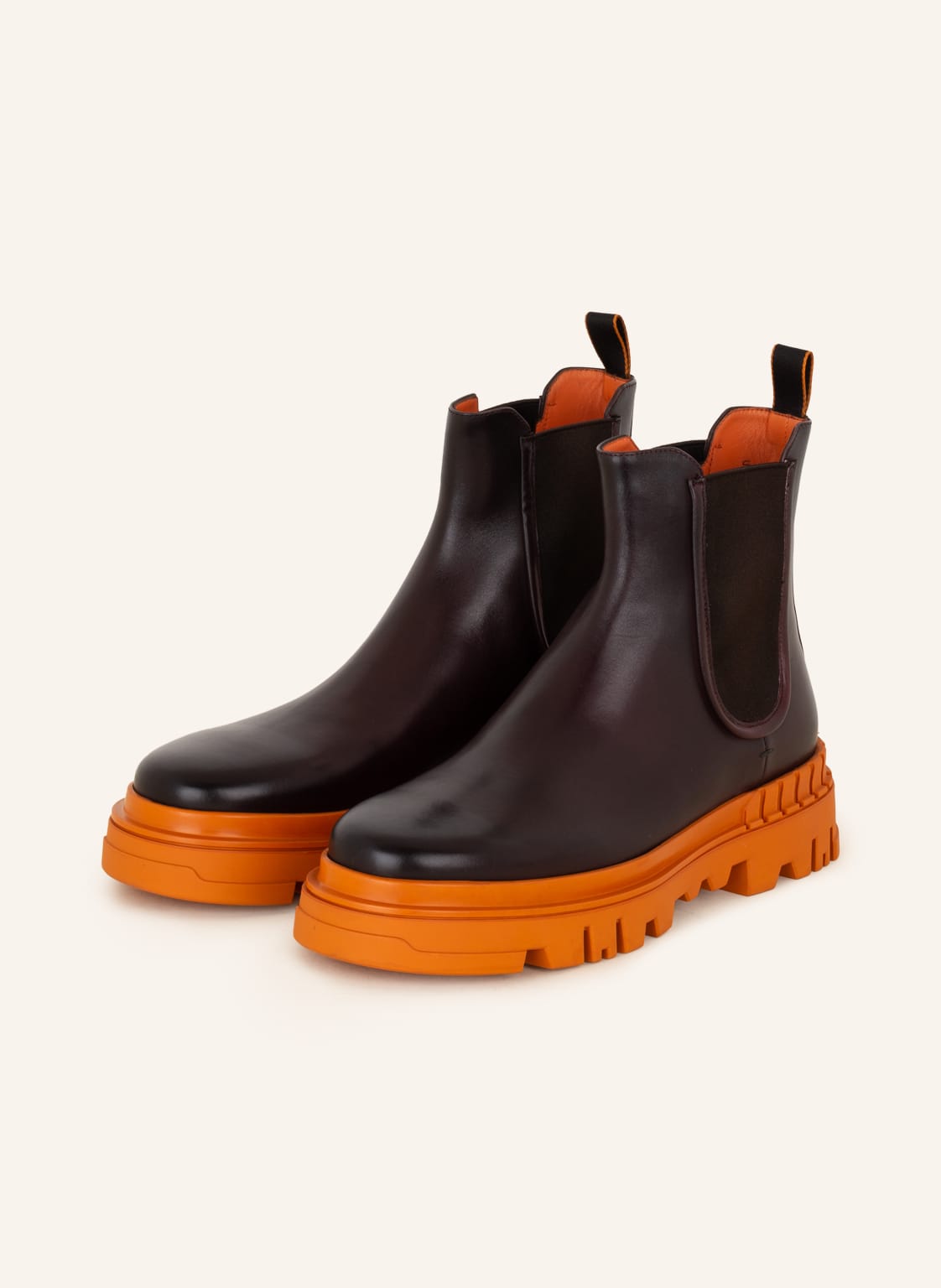 Image of Santoni Chelsea-Boots Denver rot