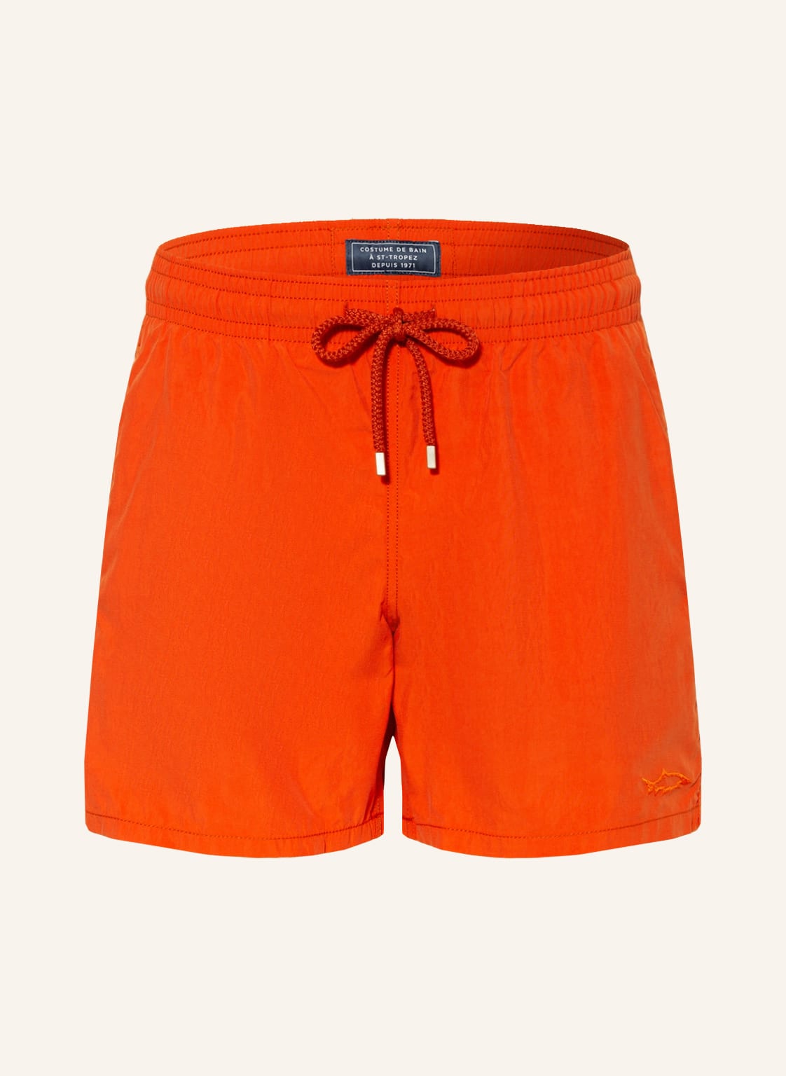Image of Vilebrequin Badeshorts Moorea Mit Wasseraktivem Print rot
