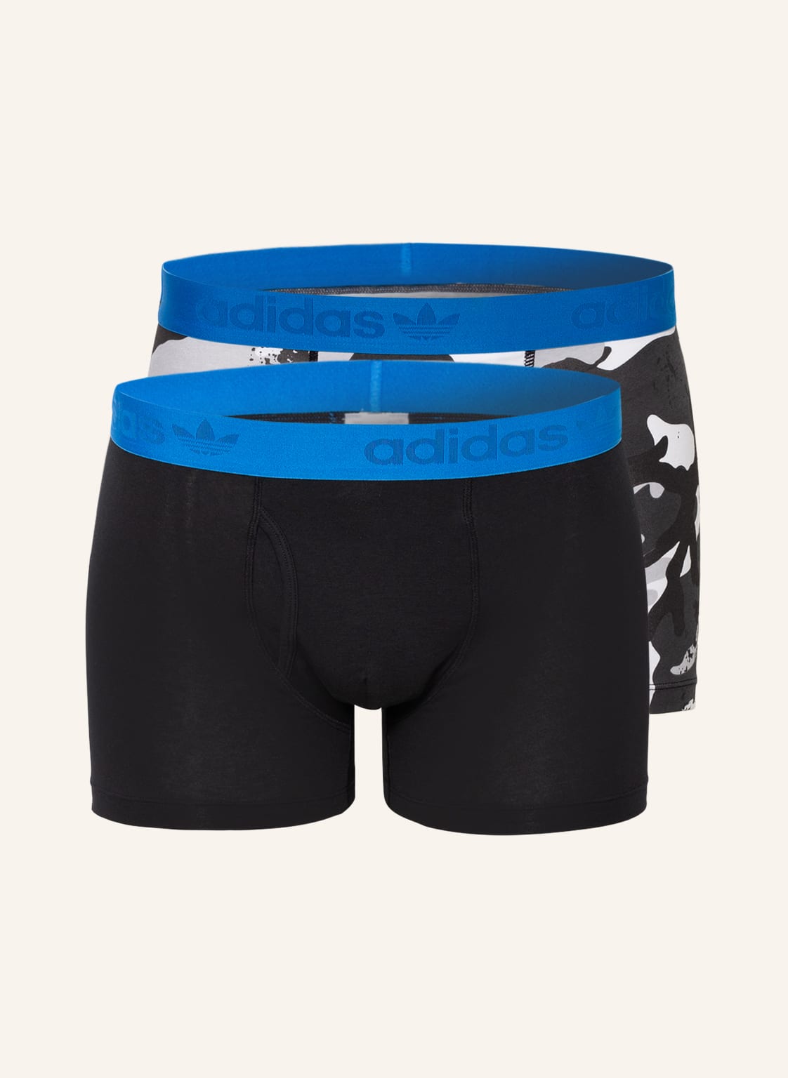 Image of Adidas Originals 2er-Pack Boxershorts Comfort Flex Cotton schwarz