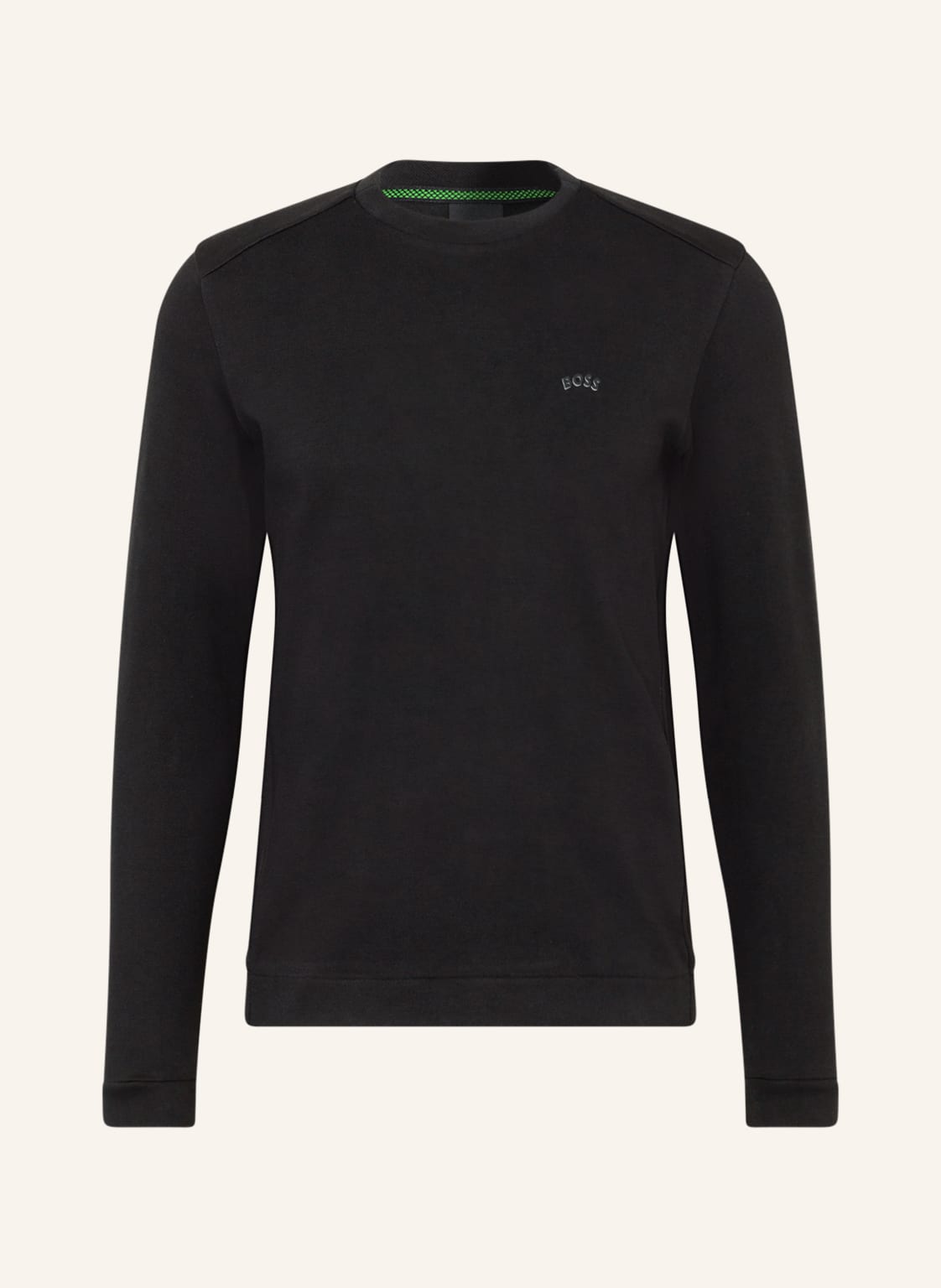 Image of Boss Sweatshirt Salbo Curved schwarz