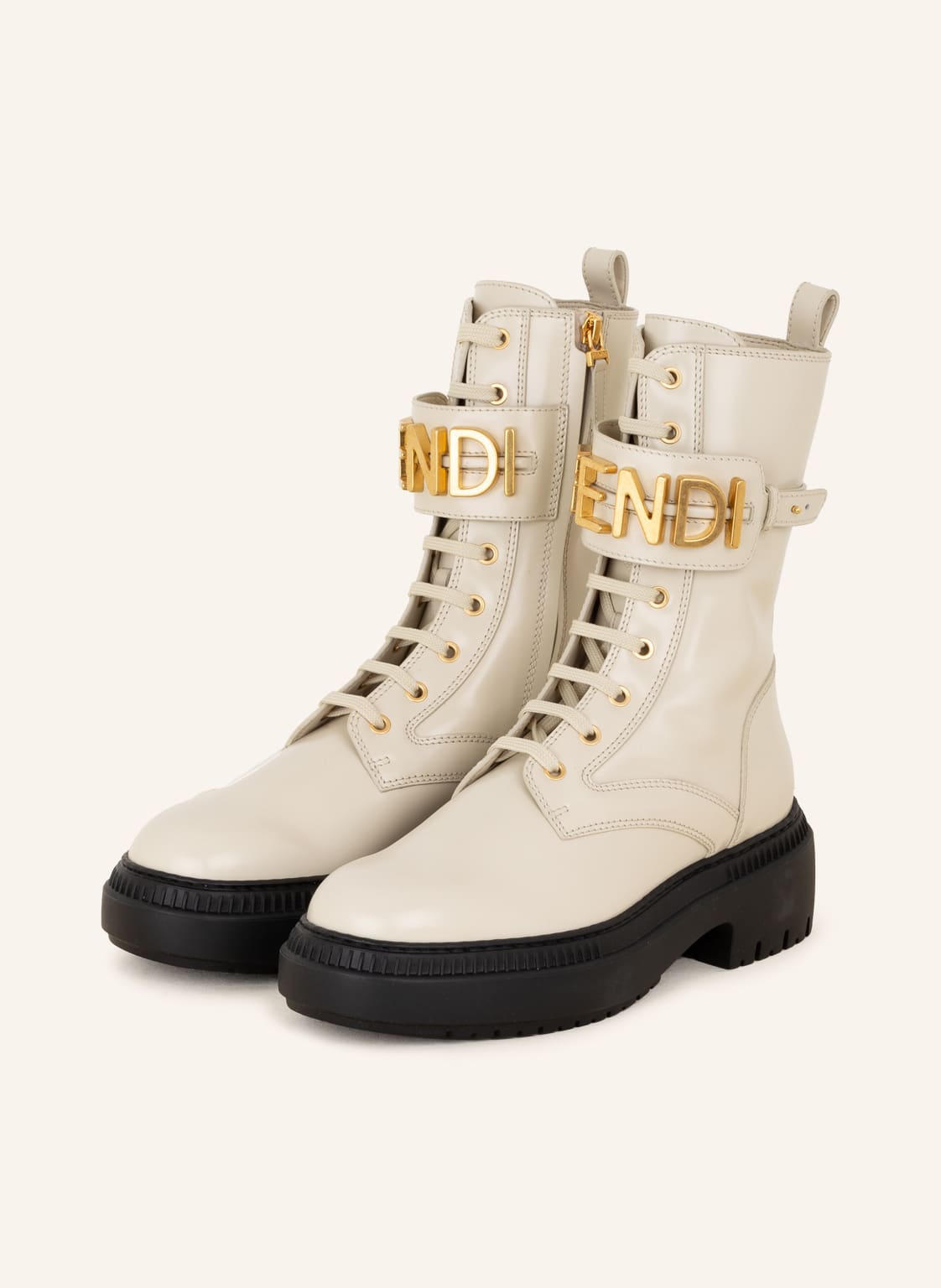 Image of Fendi Biker Boots weiss