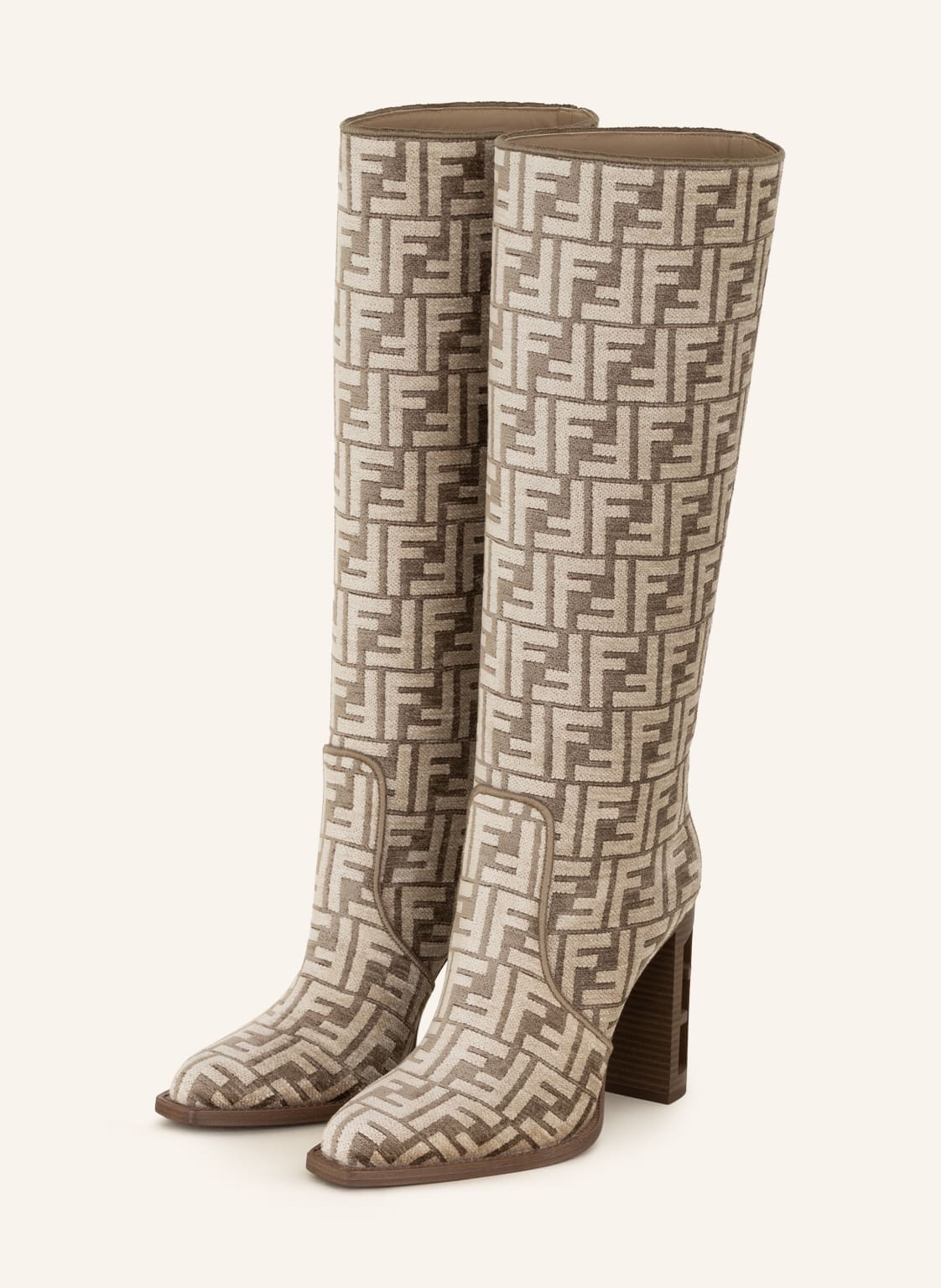 Image of Fendi Stiefel Cut braun