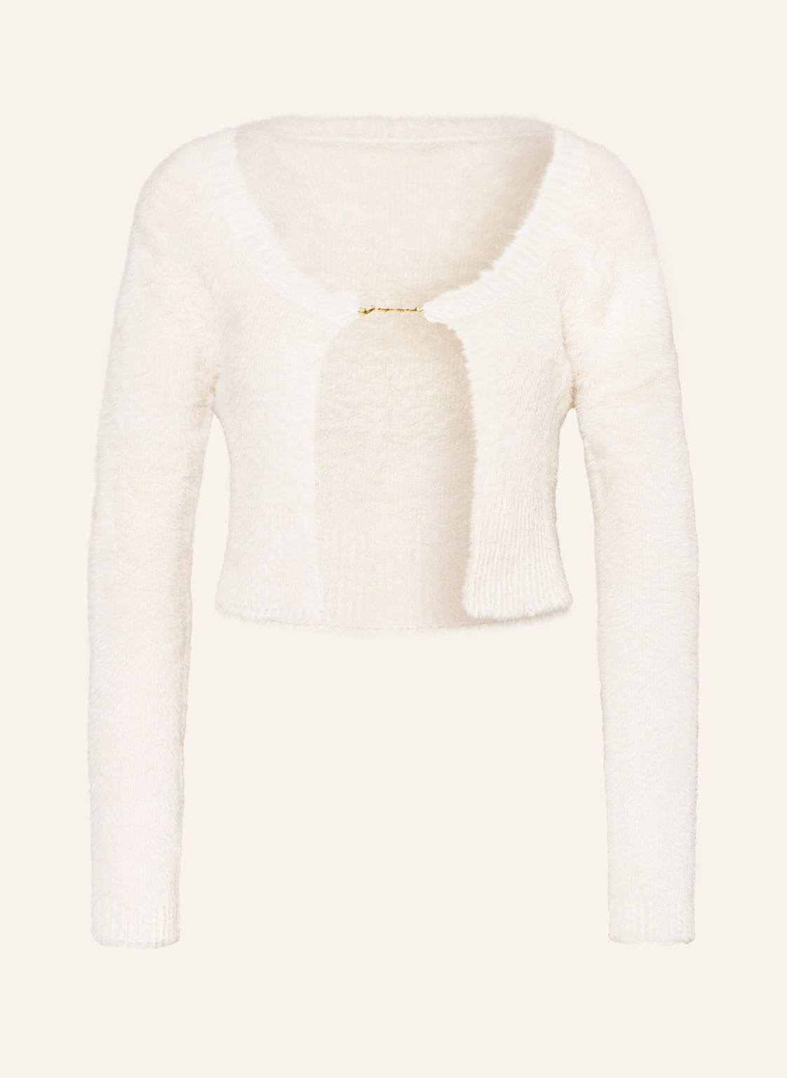 Image of Jacquemus Strickjacke La Maille Neve Manches Longues weiss