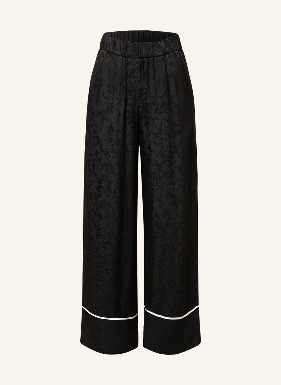 Image of Off-White Marlenehose Aus Jacquard schwarz