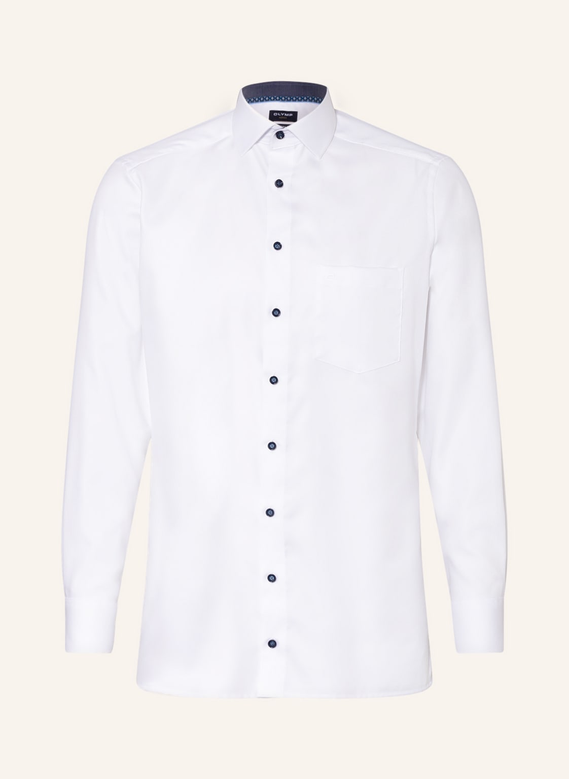 Image of Olymp Piqué-Hemd Luxor Modern Fit weiss