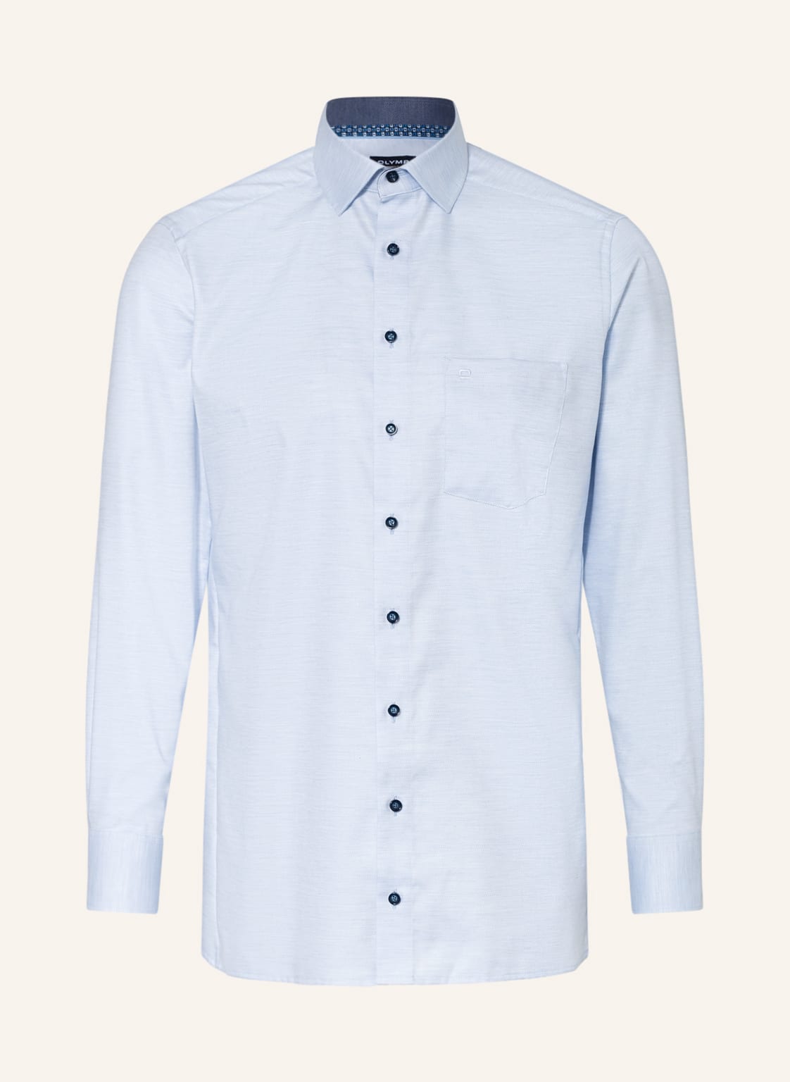 Image of Olymp Piqué-Hemd Luxor Modern Fit blau