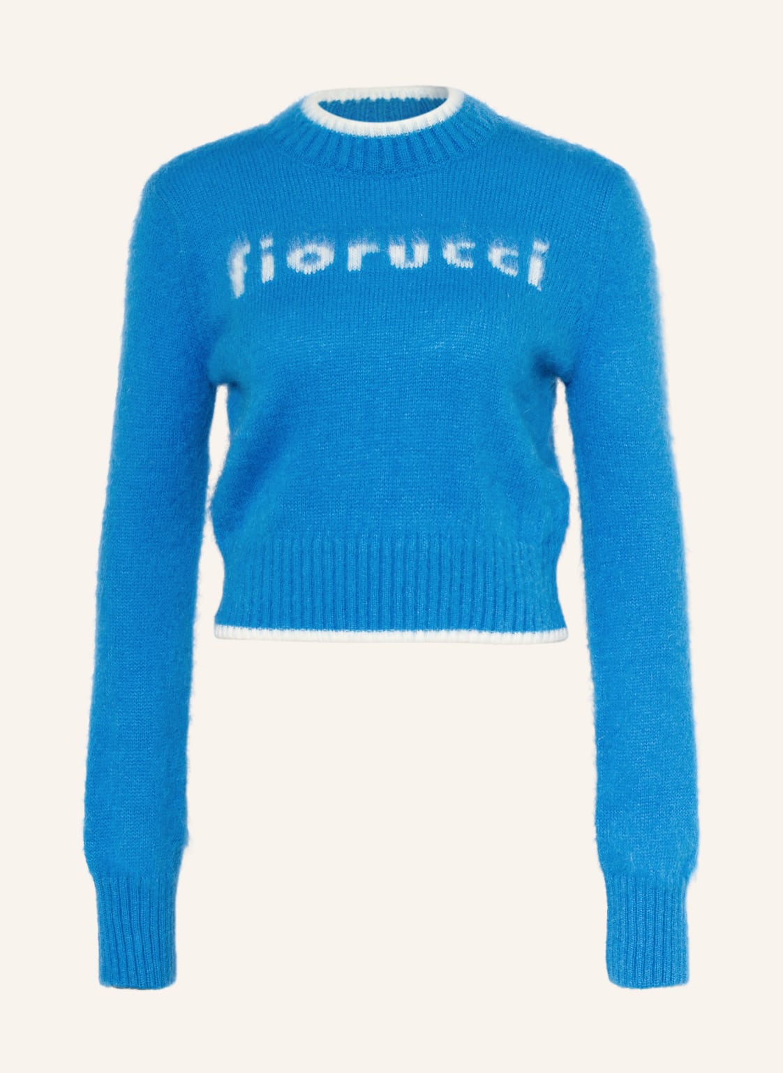 Image of Fiorucci Pullover Mit Mohair blau