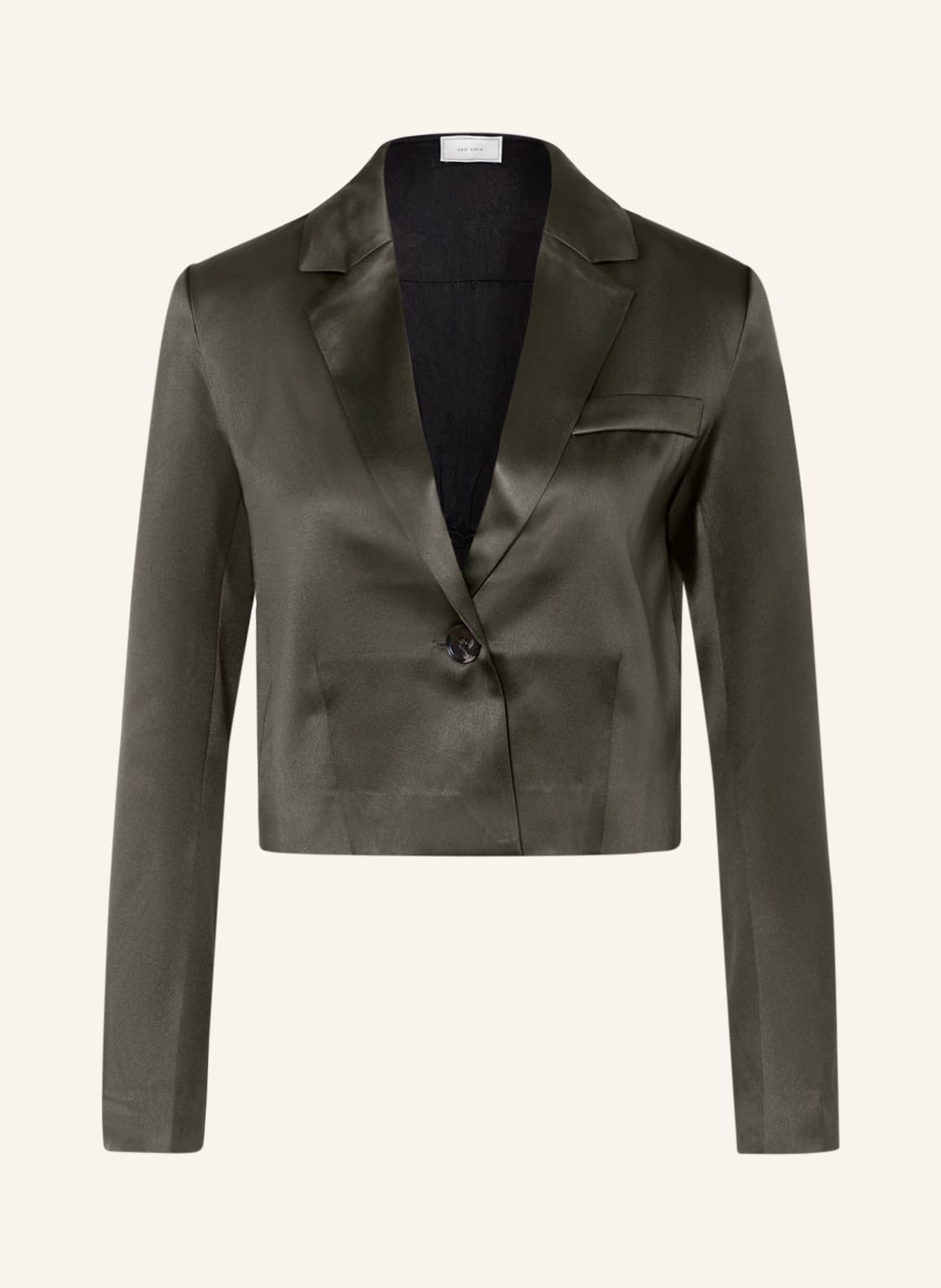 Image of Envii Cropped-Blazer Enstefane Aus Satin gruen
