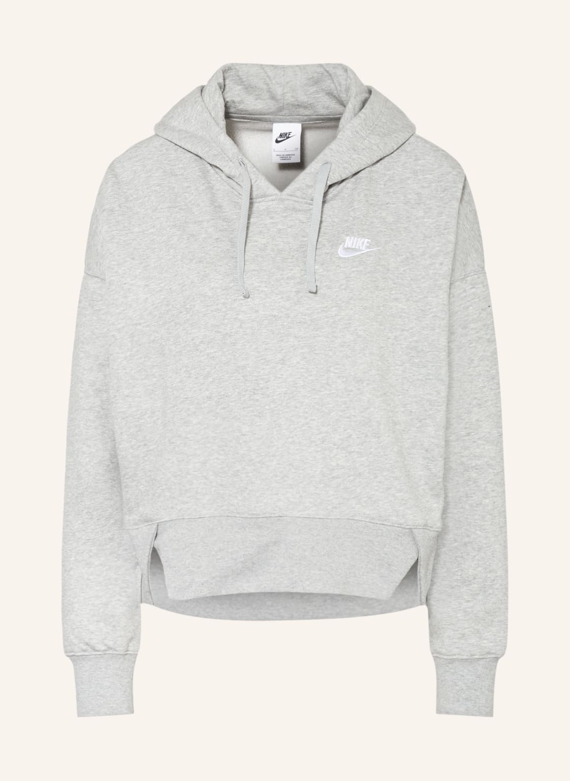 Image of Nike Oversized-Hoodie Sportswear Club grau