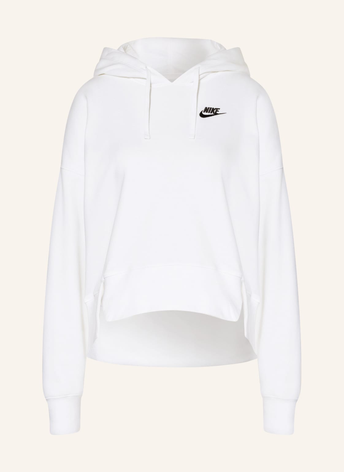 Image of Nike Oversized-Hoodie Sportswear Club weiss