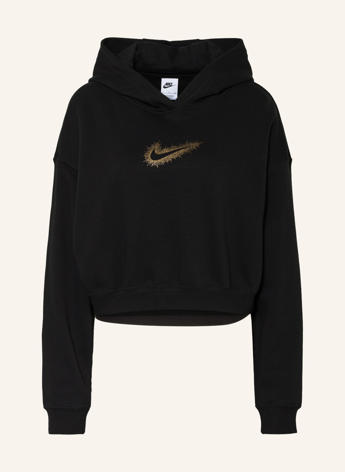 Image of Nike Cropped-Hoodie Sportswear Club schwarz