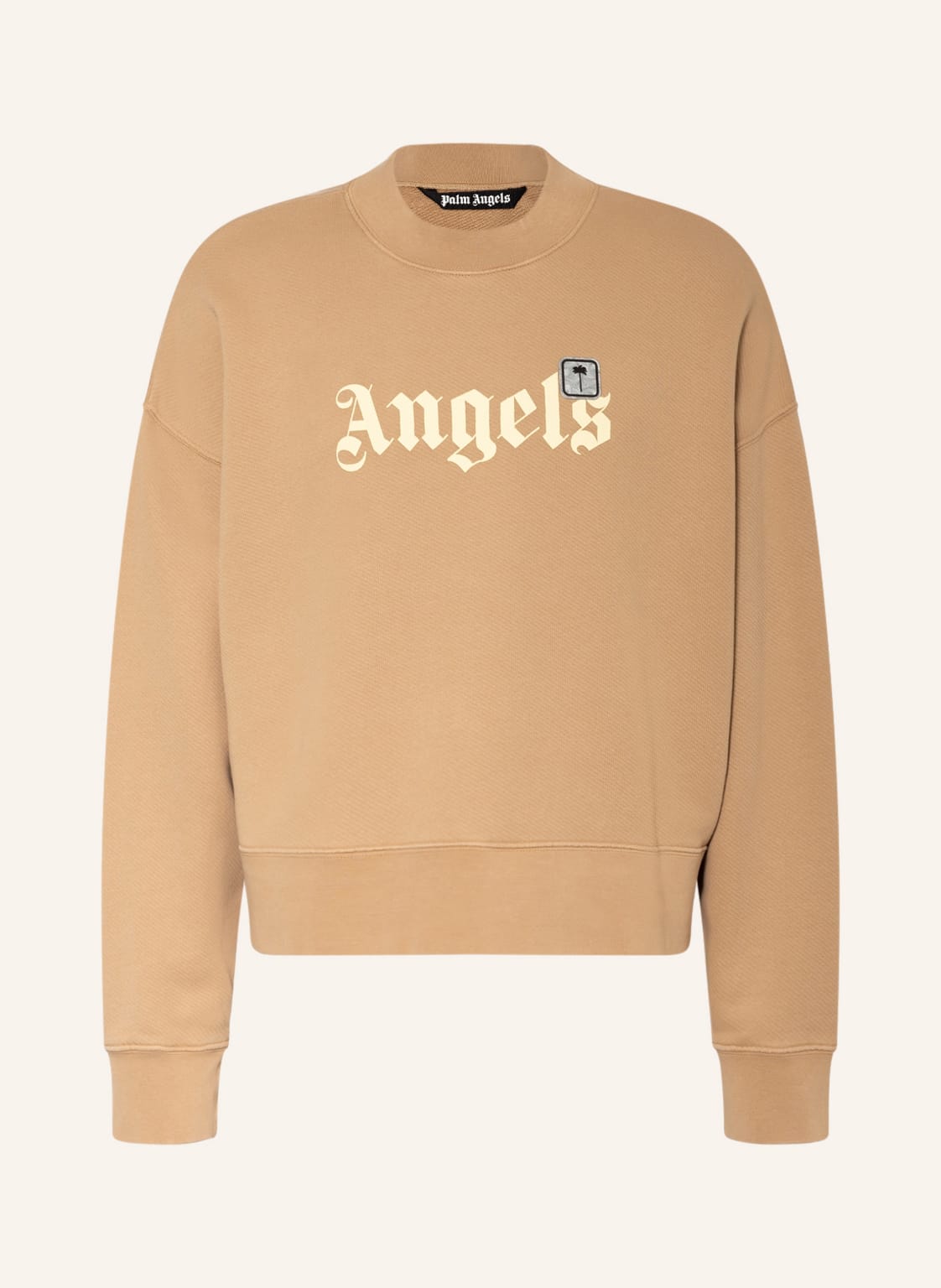 Image of Palm Angels Oversized-Sweatshirt beige