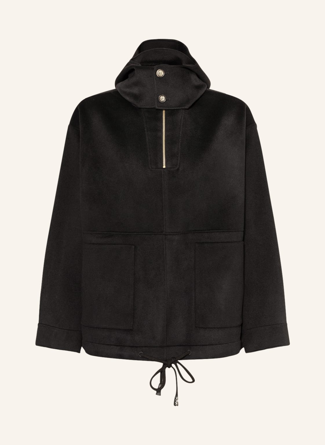 Image of Nanushka Oversized-Troyer Almos schwarz