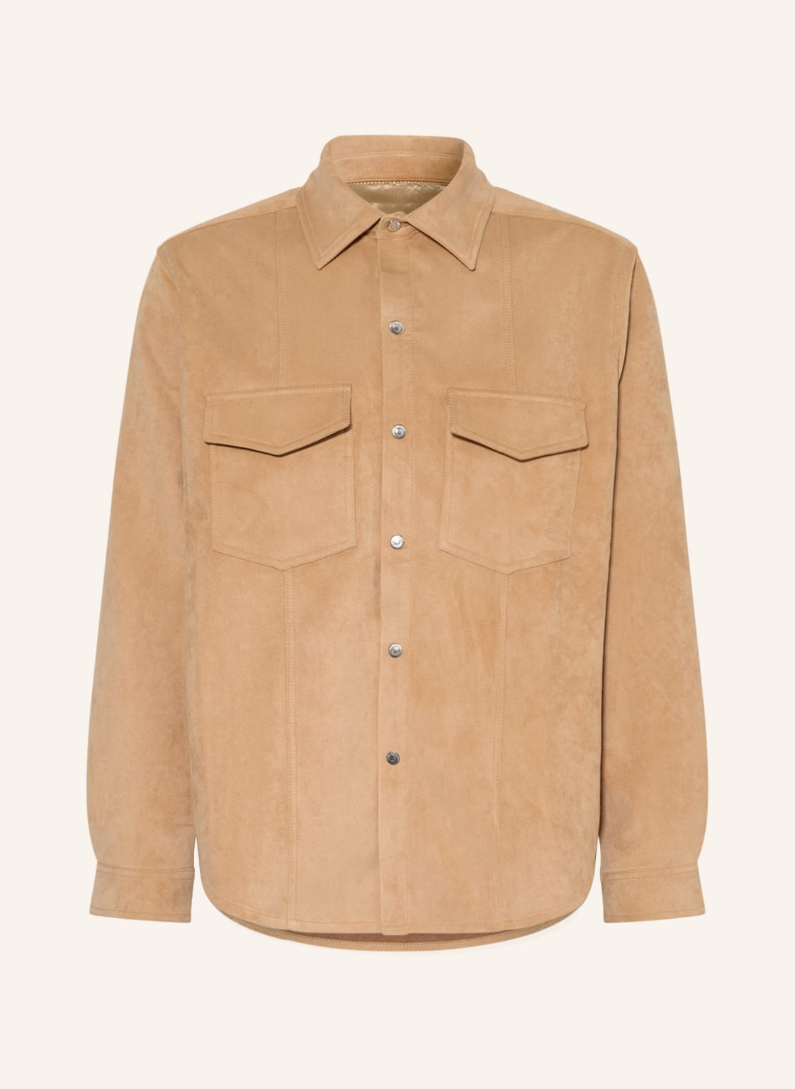 Image of Nanushka Jacke Tristo In Lederoptik beige