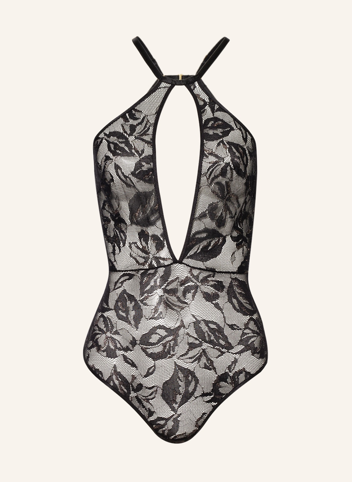 Image of Aubade String-Body Twist And Love Mit Geschenkbox schwarz