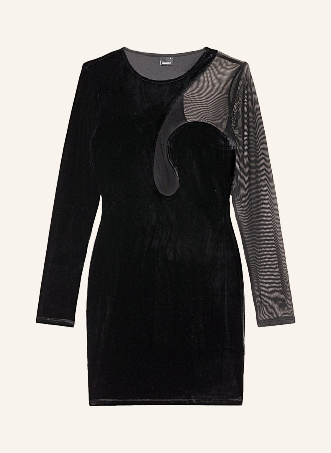 Image of Gina Tricot Samtkleid Rebecca schwarz