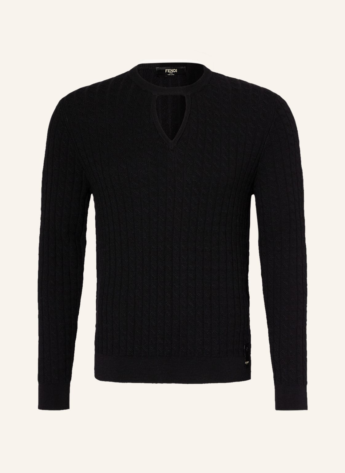 Image of Fendi Pullover Mit Cut-Out schwarz