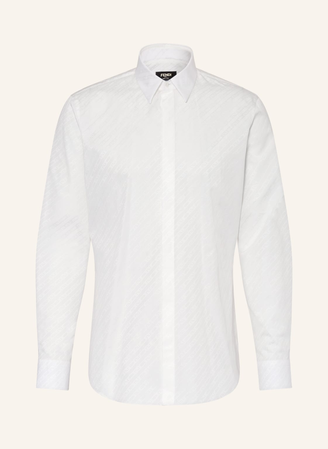 Image of Fendi Hemd Extra Slim Fit weiss