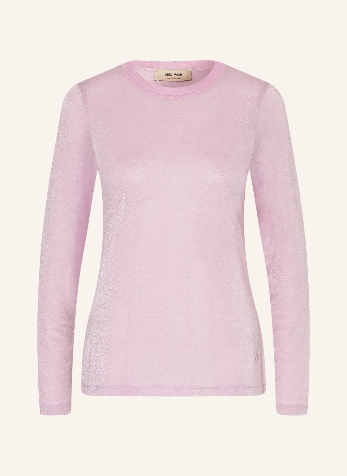 Image of Mos Mosh Longsleeve Asio Mit Glitzergarn rosa