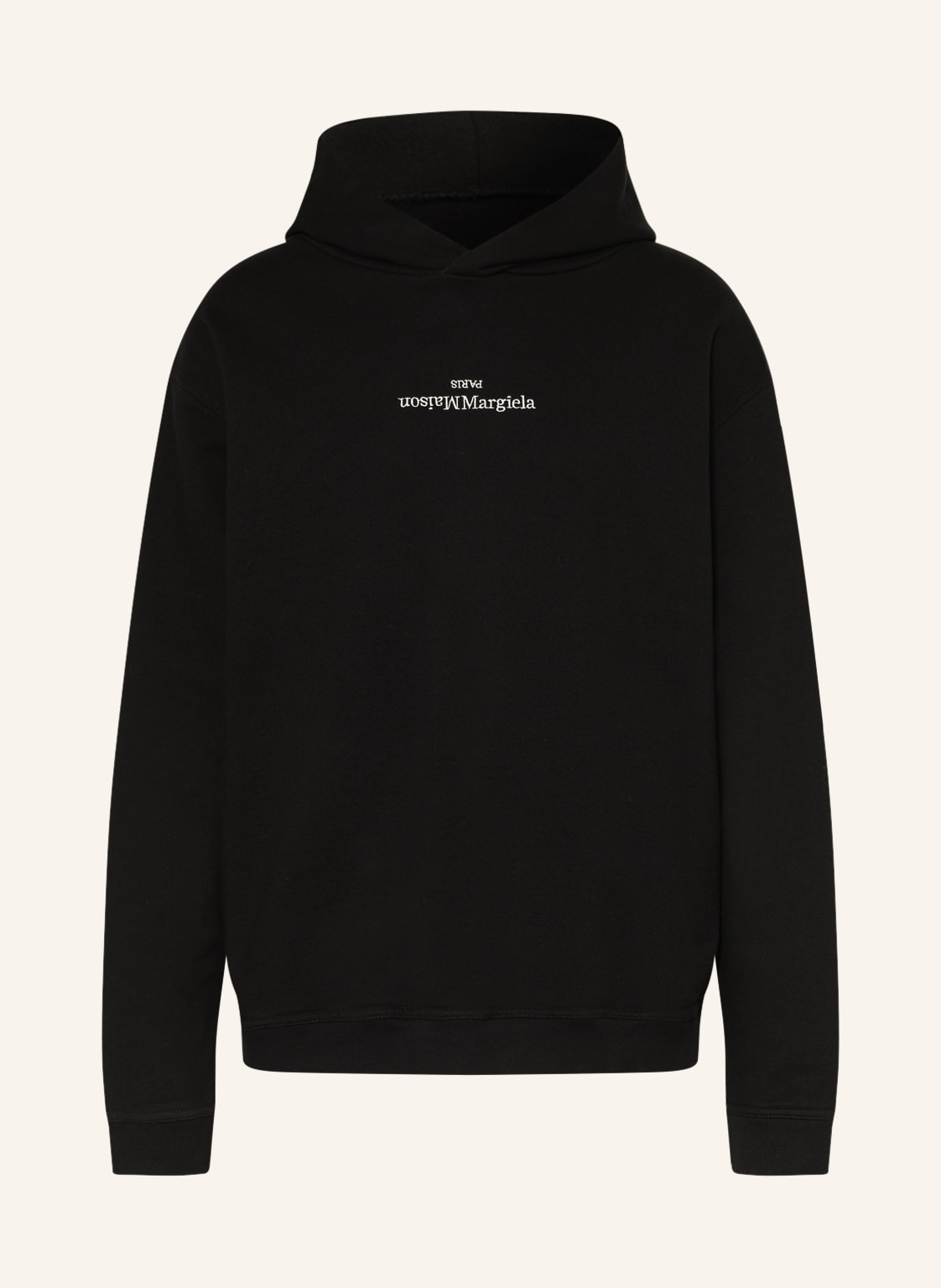 Image of Maison Margiela Oversized-Hoodie Upside Down schwarz