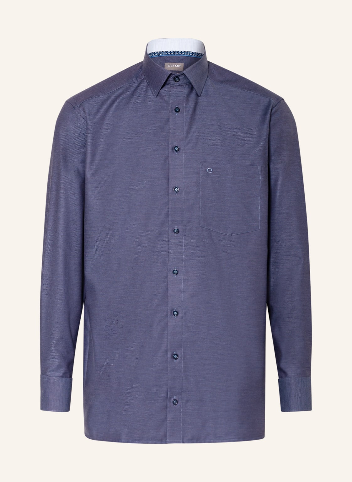Image of Olymp Piqué-Hemd Luxor Comfort Fit blau