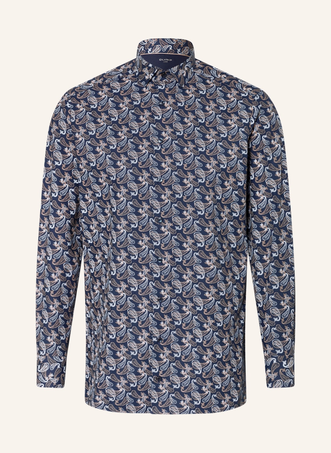 Image of Olymp Hemd Luxor 24/Seven Modern Fit beige