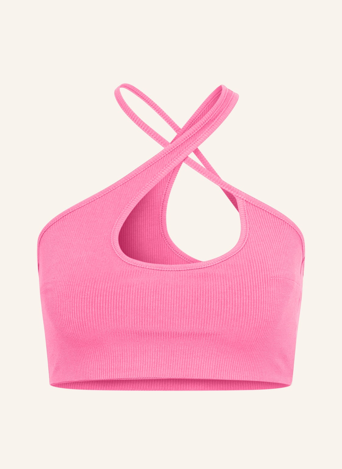 Image of Wrstbhvr Cropped-Top Scai pink