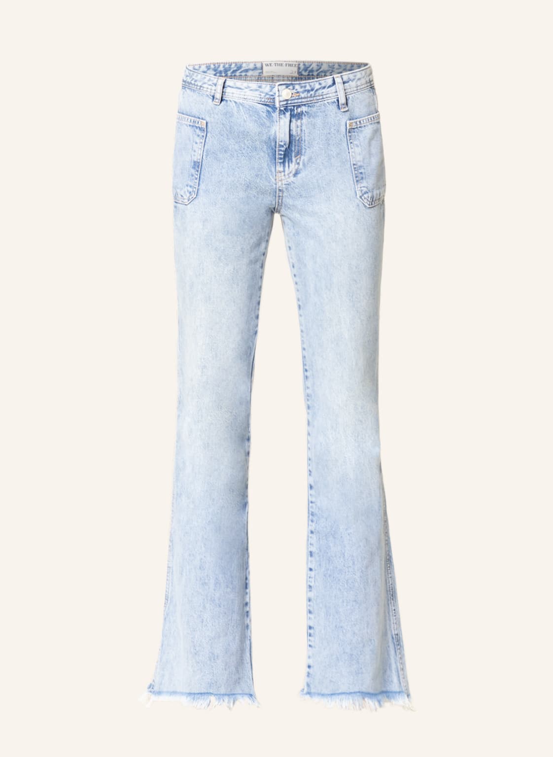 Image of Free People Flared Jeans Izzy blau