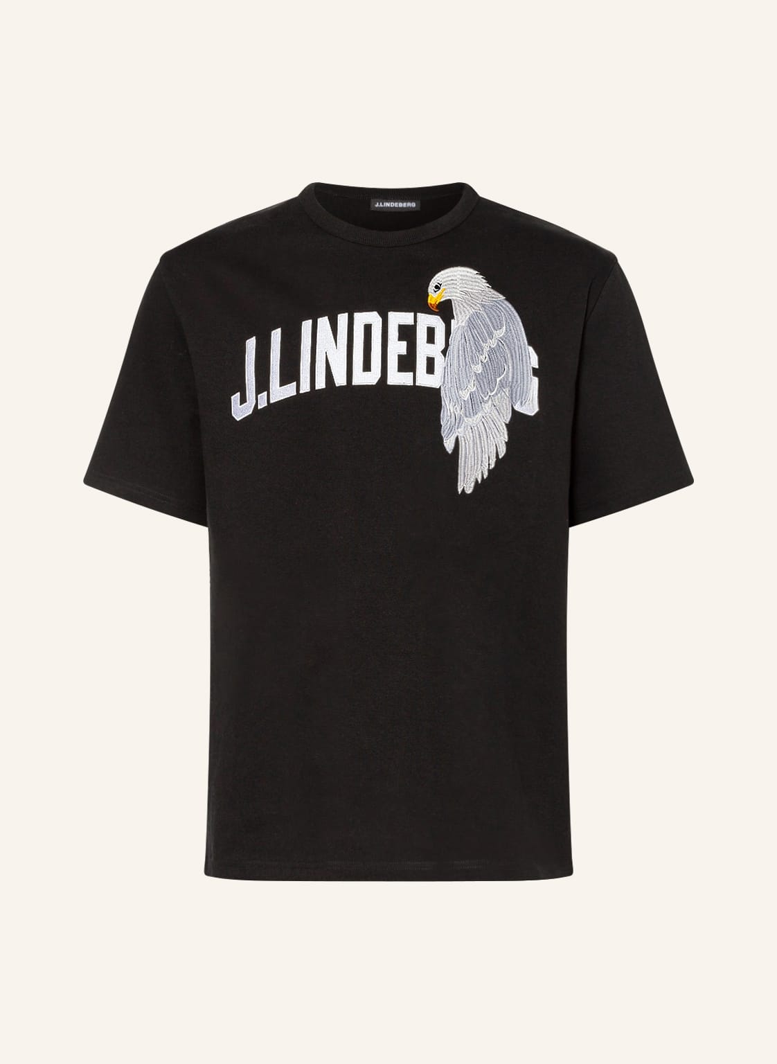 Image of J.Lindeberg T-Shirt Mit Stickereien schwarz