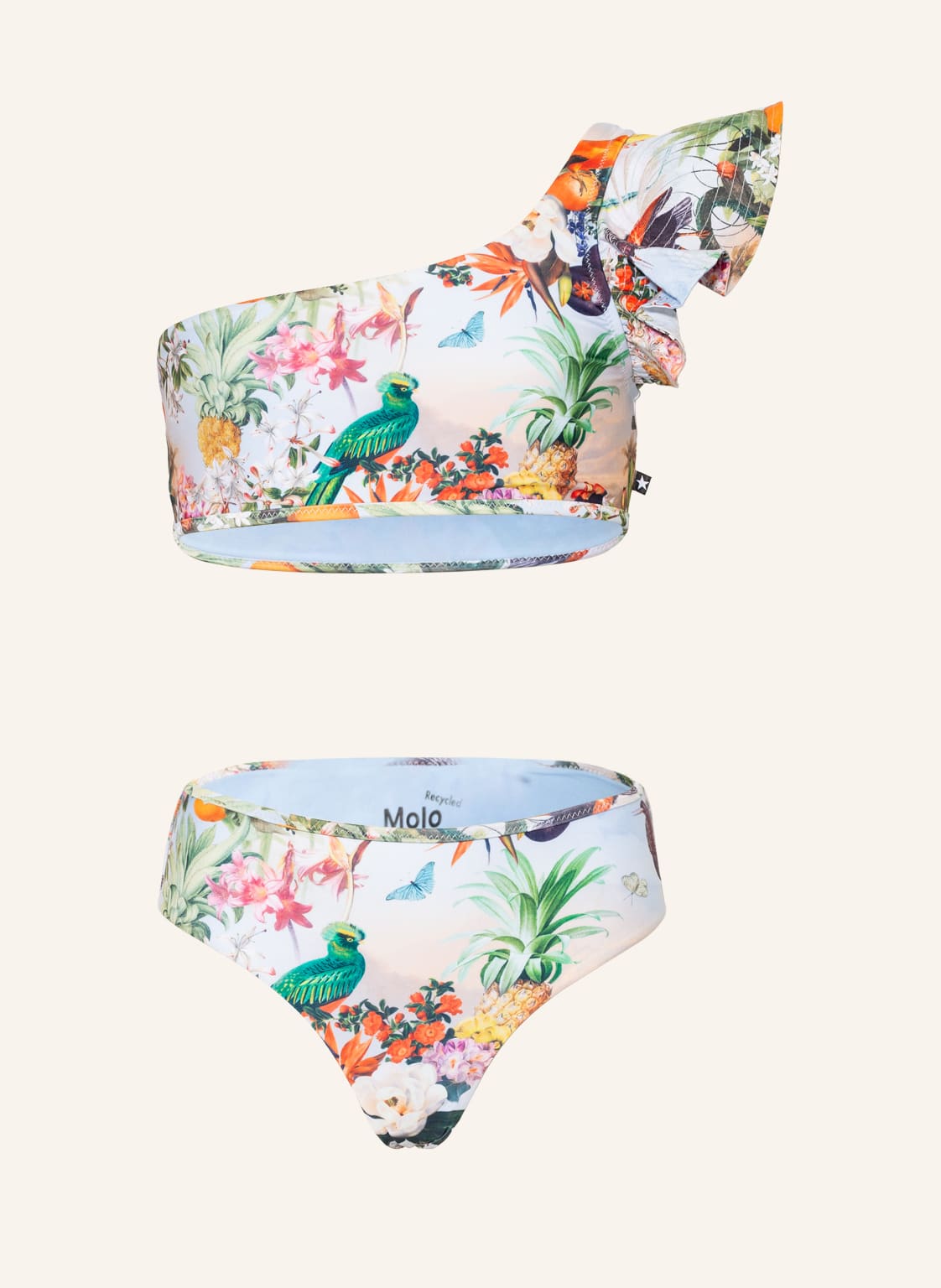 Image of Molo One-Shoulder-Bikini Nola Mit Uv-Schutz 50+ blau