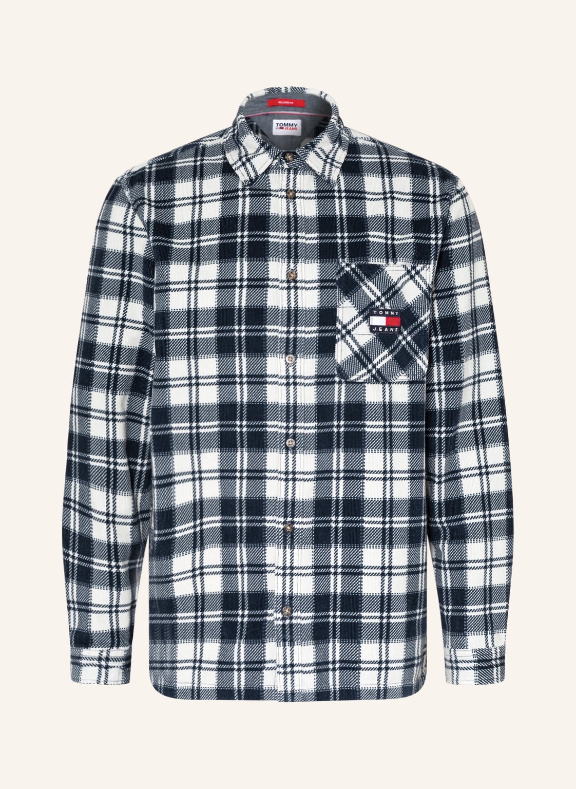 Image of Tommy Jeans Cordhemd Relaxed Fit blau