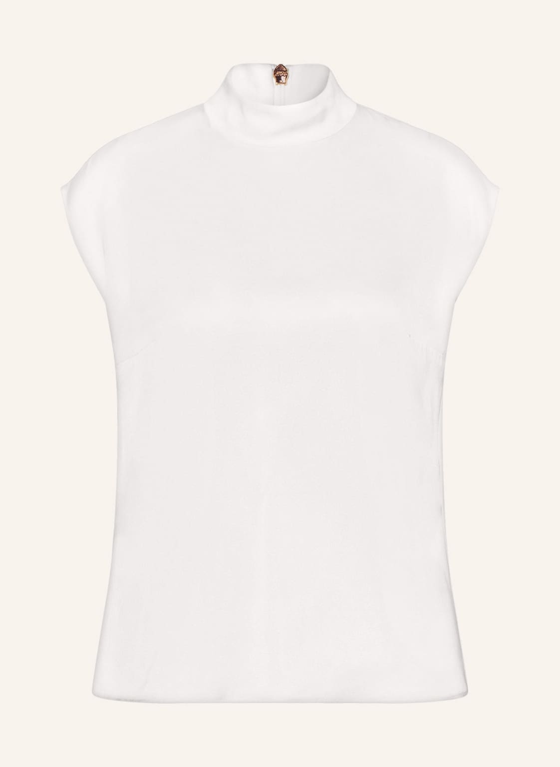 Image of Boss Blusentop Idriz Aus Seide weiss